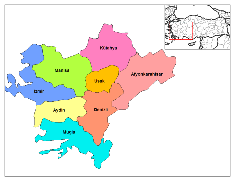 Image result for izmir bölgesi haritası