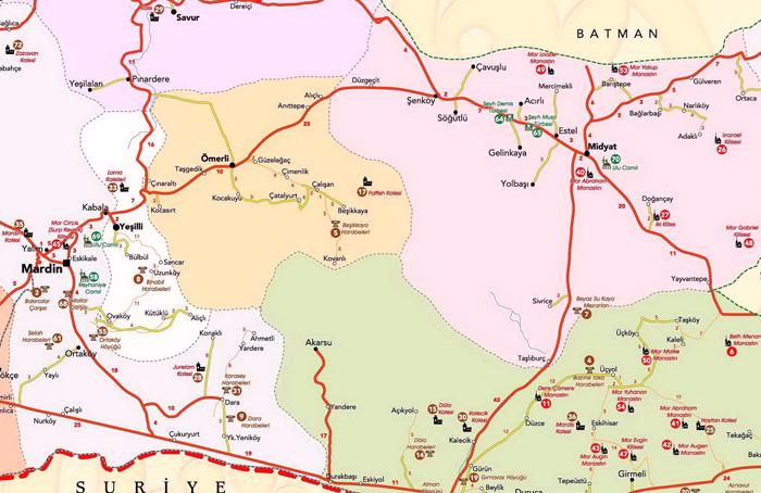 mardin haritası - Mardin Haritası mardin haritası
