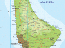 Barbados physical map.gif