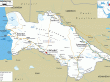 Turkmenistan road map.gif