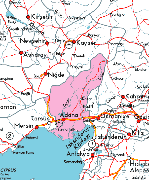 Adana Haritası Resimleri