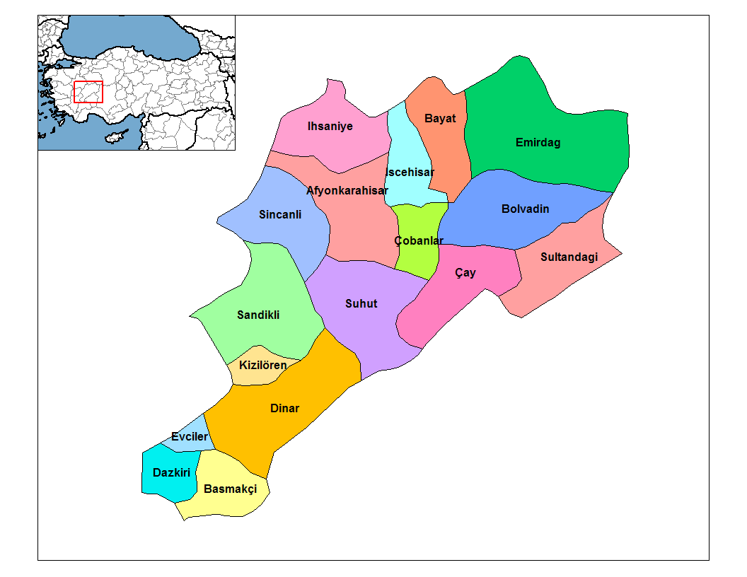 afyon haritası resimleri