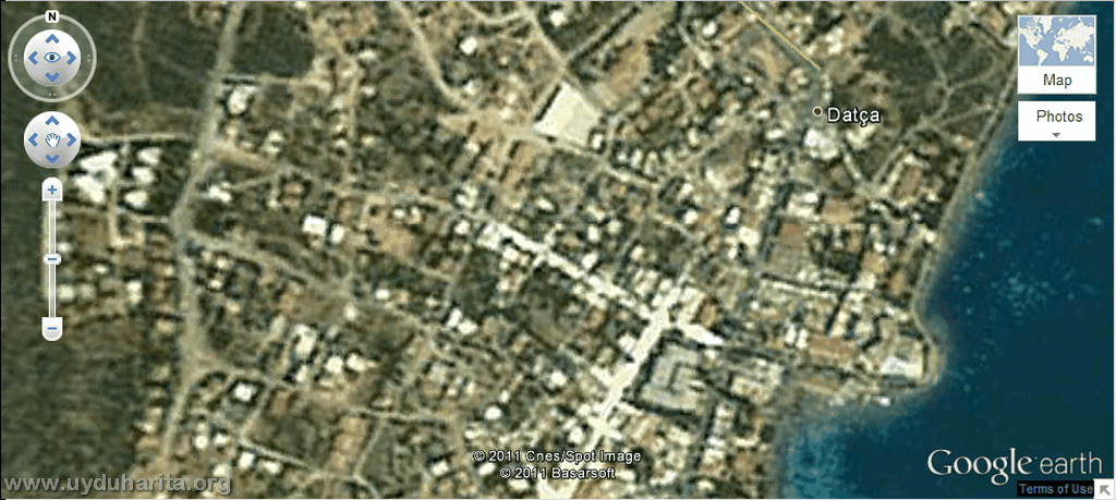datça uydu görüntüsü