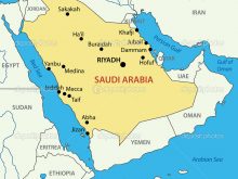 depositphotos_11670775 Kingdom of Saudi Arabia vector map.jpg