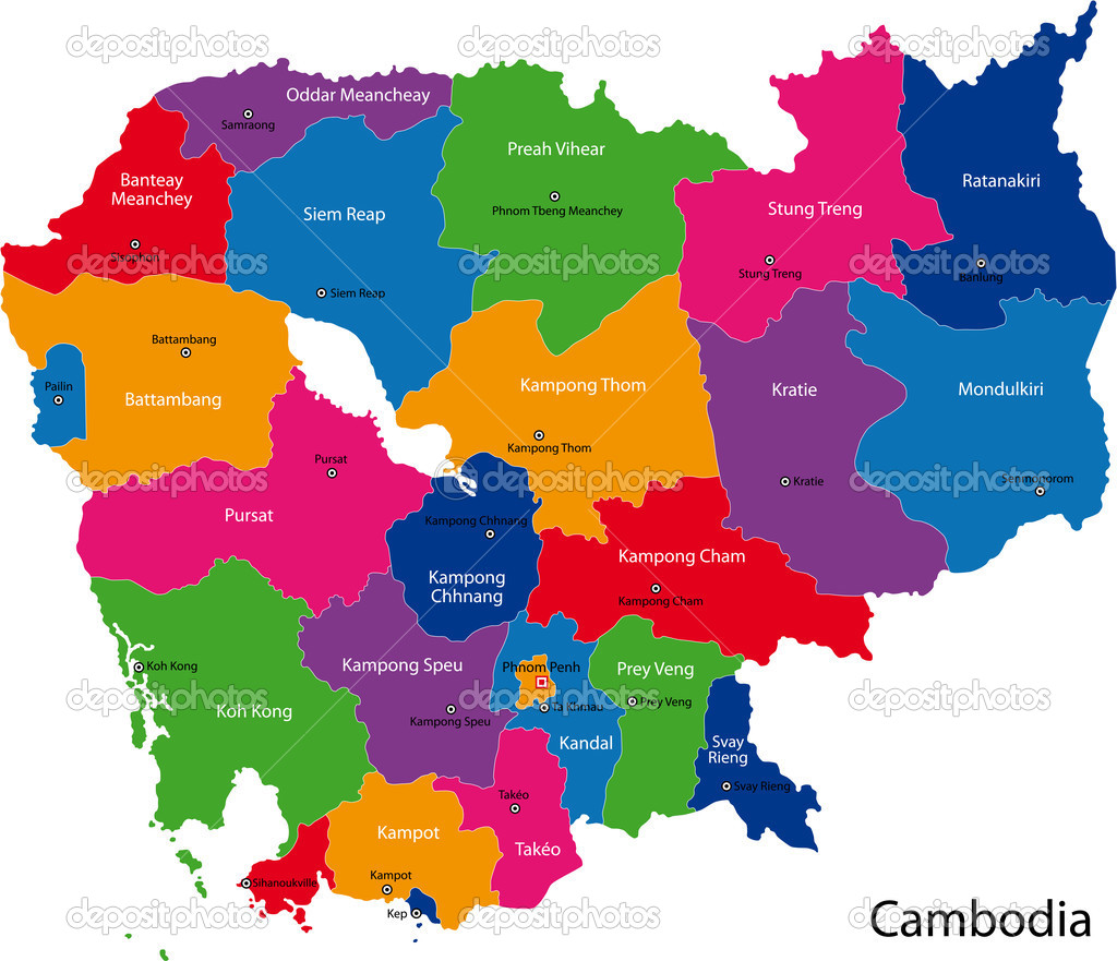 kamboçya haritası