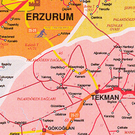 Erzurum Haritası Resimleri