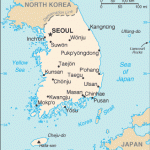 güney kore haritası