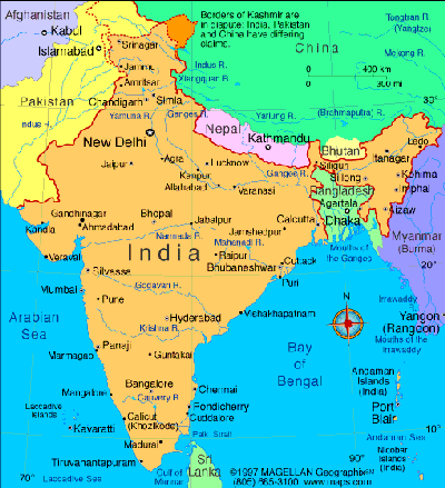 hindistan haritası