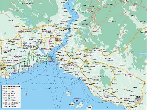 istanbul haritası resimleri - İstanbul Haritası istanbul haritası resimleri