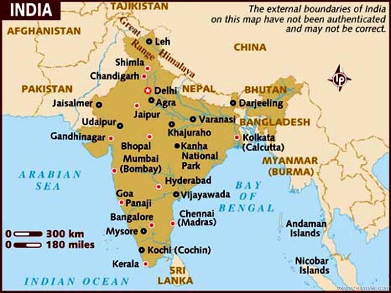 hindistan haritası