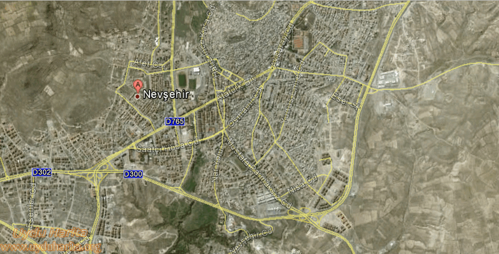 nevşehir uydu görüntüsü