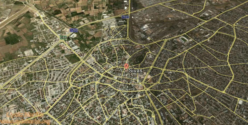 sivas uydu görüntüsü