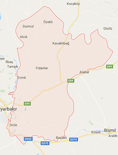 Diyarbakır Haritası - Diyarbakır Haritası Diyarbakır Haritası